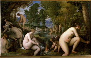 Amore letheo (Meztelen nők fürdőzése) (Festmény