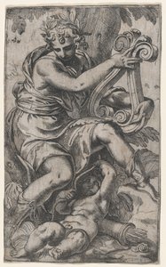 Cupido és Apollo lírával, kb. 1568., kb. 1568.