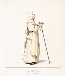 Papi viselet: karthauzi szerzetes, Szent Brúnó rendje