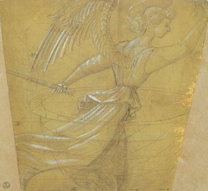 Study of chalice with angel alkotó: Paolo Uccello