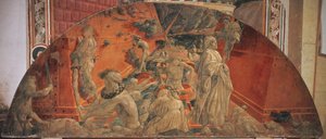 Az özönvíz és a vizek süllyedése, 1447-48 (vászonra átvitt freskó) (lásd még: 123194 és 123195)
