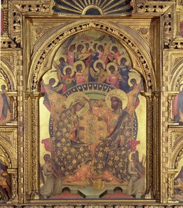 A poliptichon Szűz koronázása részlete alkotó: Paolo Veneziano