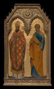 Szent Ágoston és Péter, 1350 körül alkotó: Paolo Veneziano