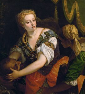 Judith Holophernes fejével alkotó: Paolo Veronese