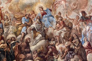Szent Cataldo életét ábrázoló freskók alkotó: Paolo di Matteis