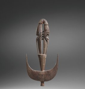 Felfüggesztési horog (Samban), Iatmul, Közép-Sepik, Pápua, Új-Guinea (fa) alkotó: Papua New Guinean