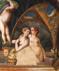 Nimfapár, Diana mítoszából és Actaeonból alkotó: Parmigianino