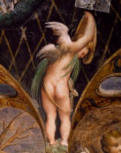 Putto, a Diana mítoszából és az Actaeonból alkotó: Parmigianino