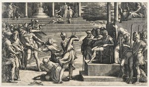Szent Péter és Szent Pál mártíromsága alkotó: Parmigianino