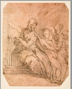 Szent Cecília (jobbra) alkotó: Parmigianino