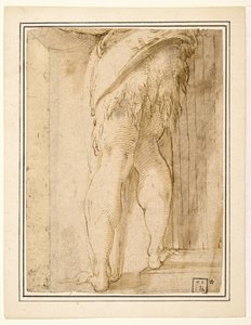 Tanulmány Keresztelő Szent János lábaihoz alkotó: Parmigianino