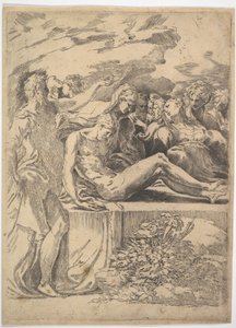 Temetkezés.n.d. alkotó: Parmigianino