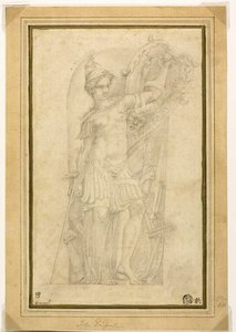 Minerva (vagy Bellona) egy piaci résben alkotó: Parmigianino