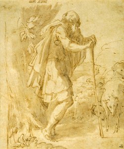 Öreg juhász botra támaszkodva alkotó: Parmigianino