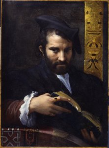 Férfi portréja könyvvel, 1524 körül.