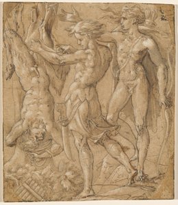 Marsyas nyúzása alkotó: Parmigianino