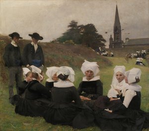 A breton nők Pardonban, 1887.