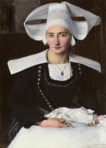 Nő Bretagne-ból alkotó: Pascal Adolphe Jean Dagnan Bouveret
