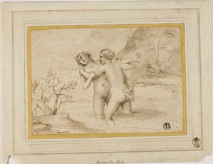 Salmacis és Hermaphroditus alkotó: Pasquale de