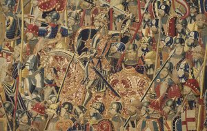 A Pastrana gobelinek, Tournai-i gyártás, valószínűleg Passchier Grenier műhelyéből, 1471-1475 körül (gobelin).