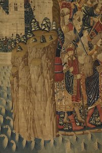 A Pastrana gobelinek, Tournai-i gyártás, valószínűleg Passchier Grenier műhelyéből, 1471-1475 körül (gobelin).