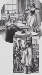 Jean Paul Marat (1743-93) és Disraeli (1804-81) (gouache, papír)