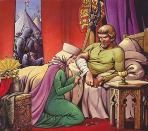 I. Edward király, a harcos király (gouache, papír)