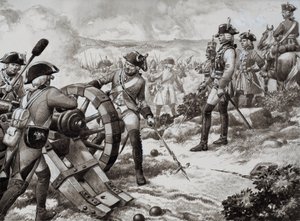 A hétéves háború (gouache, papír)