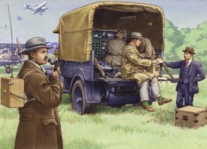 A BBC külső műsorszolgáltatásának kezdeti napjai (gouache, papír) alkotó: Pat (1907-95) Nicolle