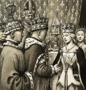 V. Henrik király és Katalin francia hercegnő házassága