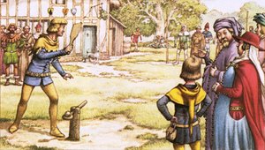 Trap-ball, ahogy Chaucer zarándokai nézhették.