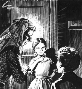 Illusztráció Charles Dickens Nagy várakozások című könyvéhez (toll és tinta) alkotó: Pat (1907 95) Nicolle