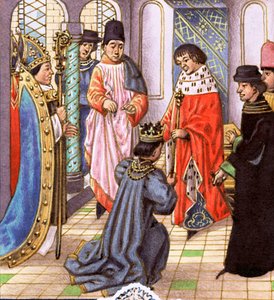 II. Richárd lemond koronájáról Bollingbroke Henriknek, a későbbi IV. Henriknek.