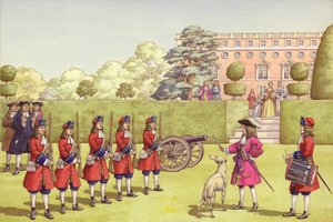 Az ifjú Gloucester hercegének saját hadserege volt, amellyel játszhatott (gouache, papír)