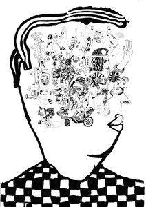 Whats In My Head, 2014 (toll és ecset)