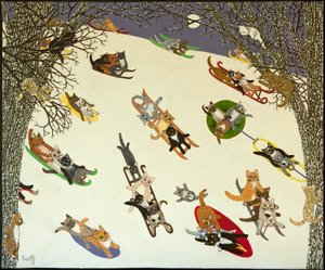 Holding On, 2011 (akril, calico)