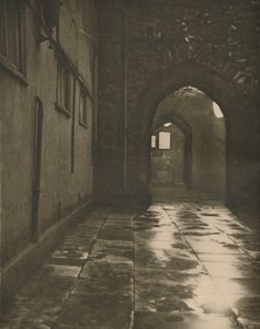 Archway to the Abbots Court at Westminster Abbey, 1935.