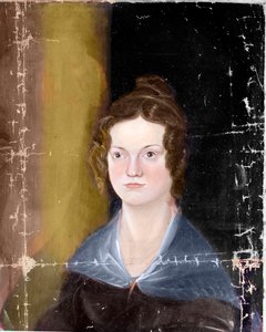 Bronte nővérek portréja, részlet, 1834 körül (olaj, vászon)