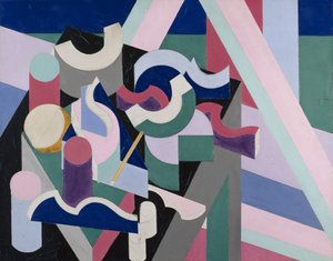 Peinture Nature morte, 1924 körül (olaj és grafit, vászon) alkotó: Patrick Henry Bruce