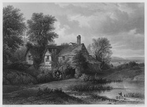 Old Hyde Parkban, a Vernon Gallery képéről (metszet)