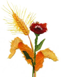 Természet, 2021 (akril, papír) alkotó: Patrizia La Porta