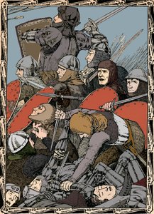 Az Agincourt-i csatában, 1902 alkotó: Patten Wilson