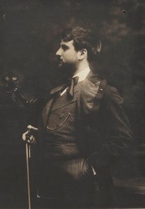 Joan Manén y Planas hegedűművész és zeneszerző portréja 1883-1971, c. 1910. alkotó: Pau Audouard