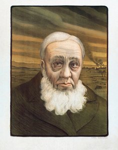 Paul Kruger portré (1825-1904) (metszet) alkotó: Paul (after) Berthon