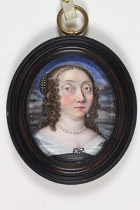 Mademoiselle Le Lou (akvarell elefántcsonton) alkotó: Paul (attr.to) Prieur