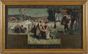 Az Arcueil-Cachan városháza vázlata: Les Blanchisseuses
