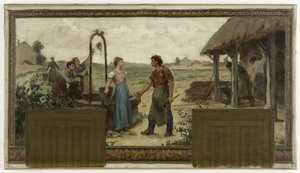 A Saint-Maur-des-Fossés-i városháza vázlata: Les fiançailles, 1883 (olaj, vászon)