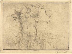 Éva az almafa előtt Éva hátulról az almafa előtt, 1892. alkotó: Paul Albert Besnard
