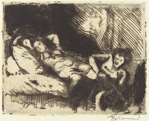 Lefekvés Le coucher, 1913. alkotó: Paul Albert Besnard