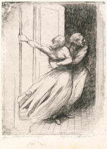 A Rape Le Viol, c. 1886. alkotó: Paul Albert Besnard